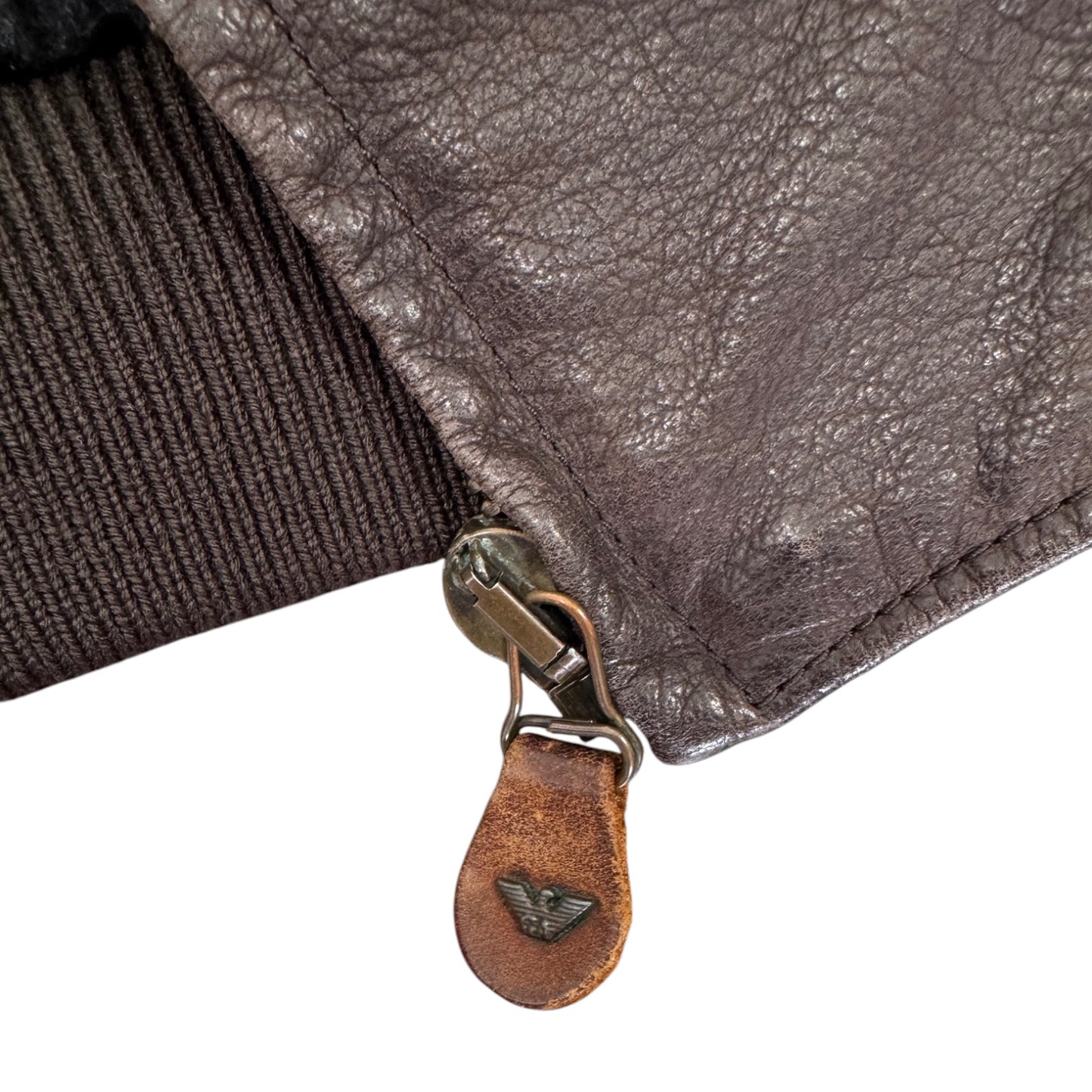 Armani Leather Jacket (M)