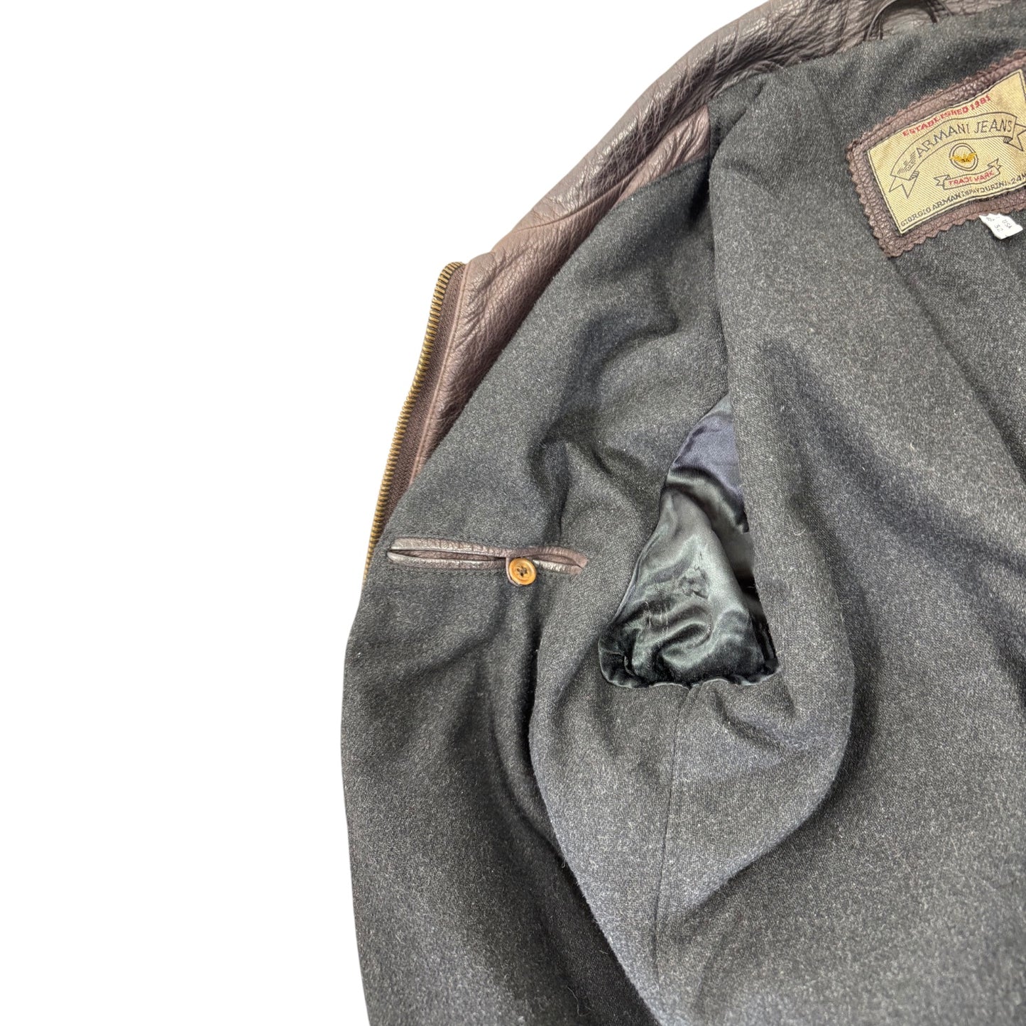Armani Leather Jacket (M)