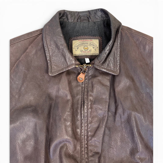 Armani Leather Jacket (M)